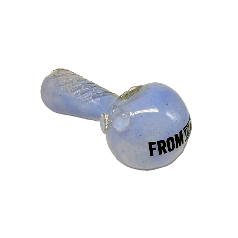 GLASS PIPE - TEXTURED BLUE (4 In)